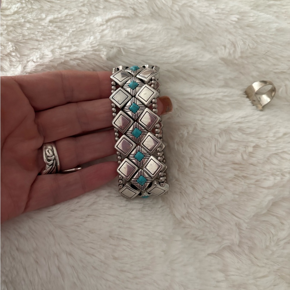 Silver and Turquoise Bracelet